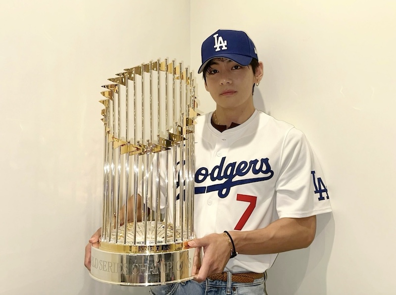 BTS V Los Angeles Dodgers