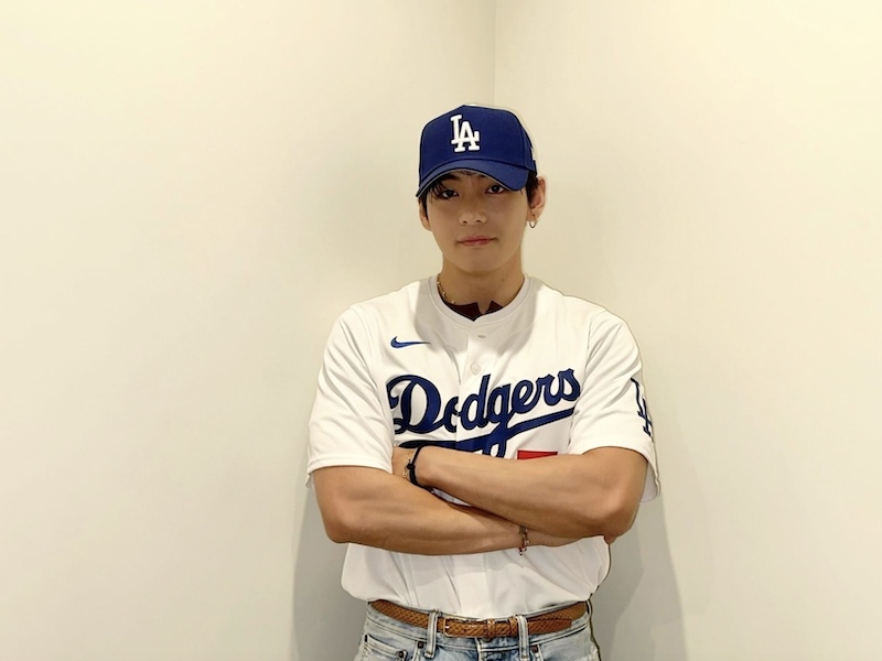 BTS V Los Angeles Dodgers