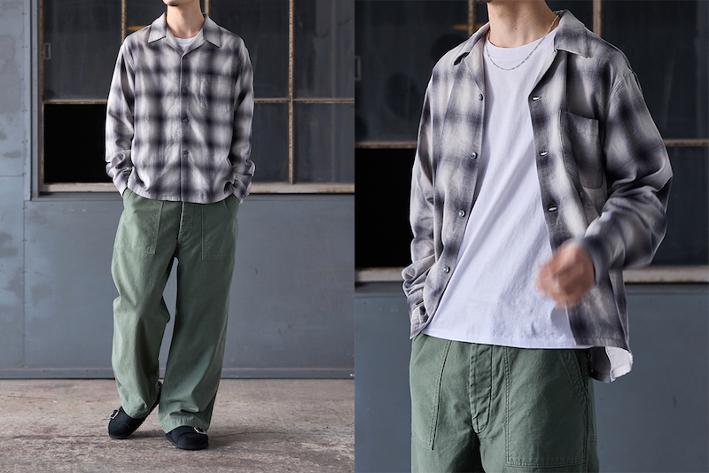 PENDLETON×ARKnets「Double Gauze Open Collar Shirt」