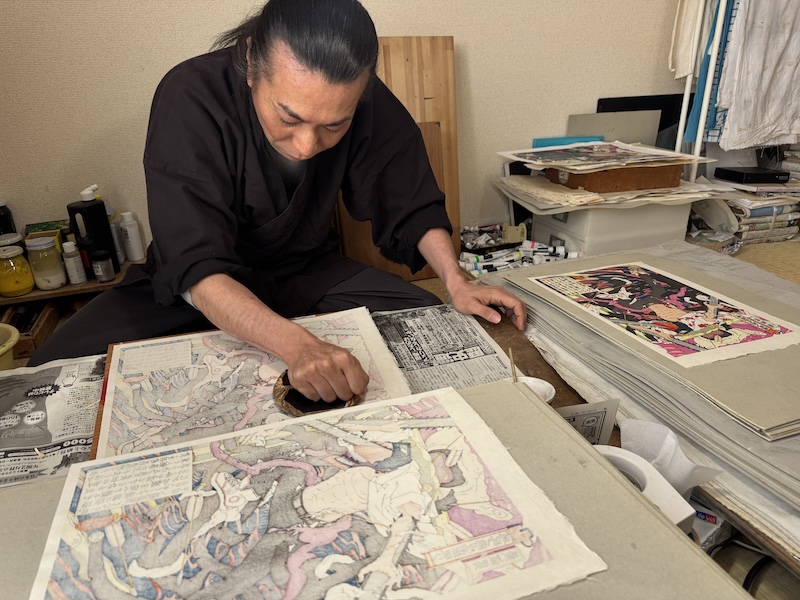 劇場版『チェンソーマン レゼ篇』浮世絵木版画