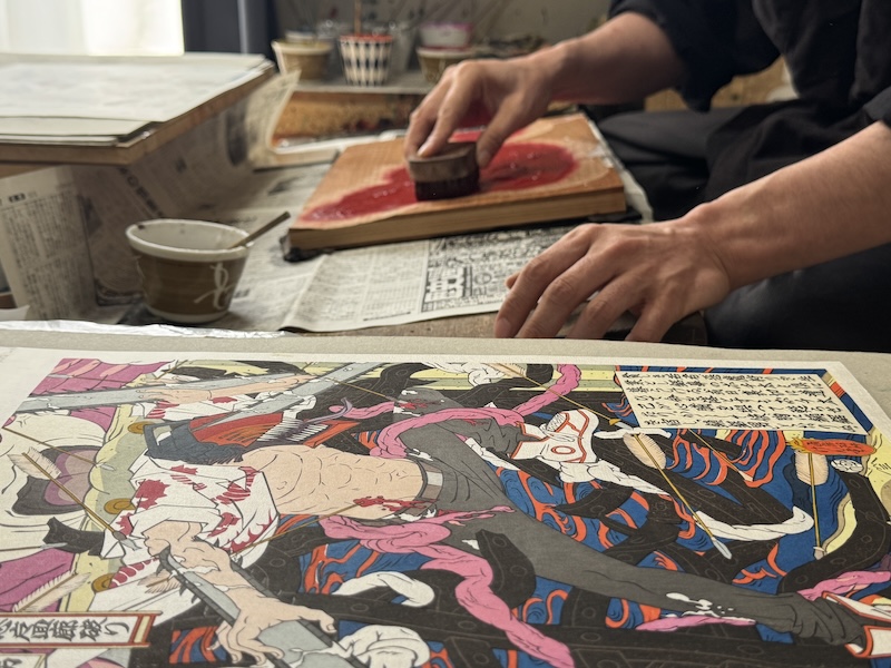 劇場版『チェンソーマン レゼ篇』浮世絵木版画